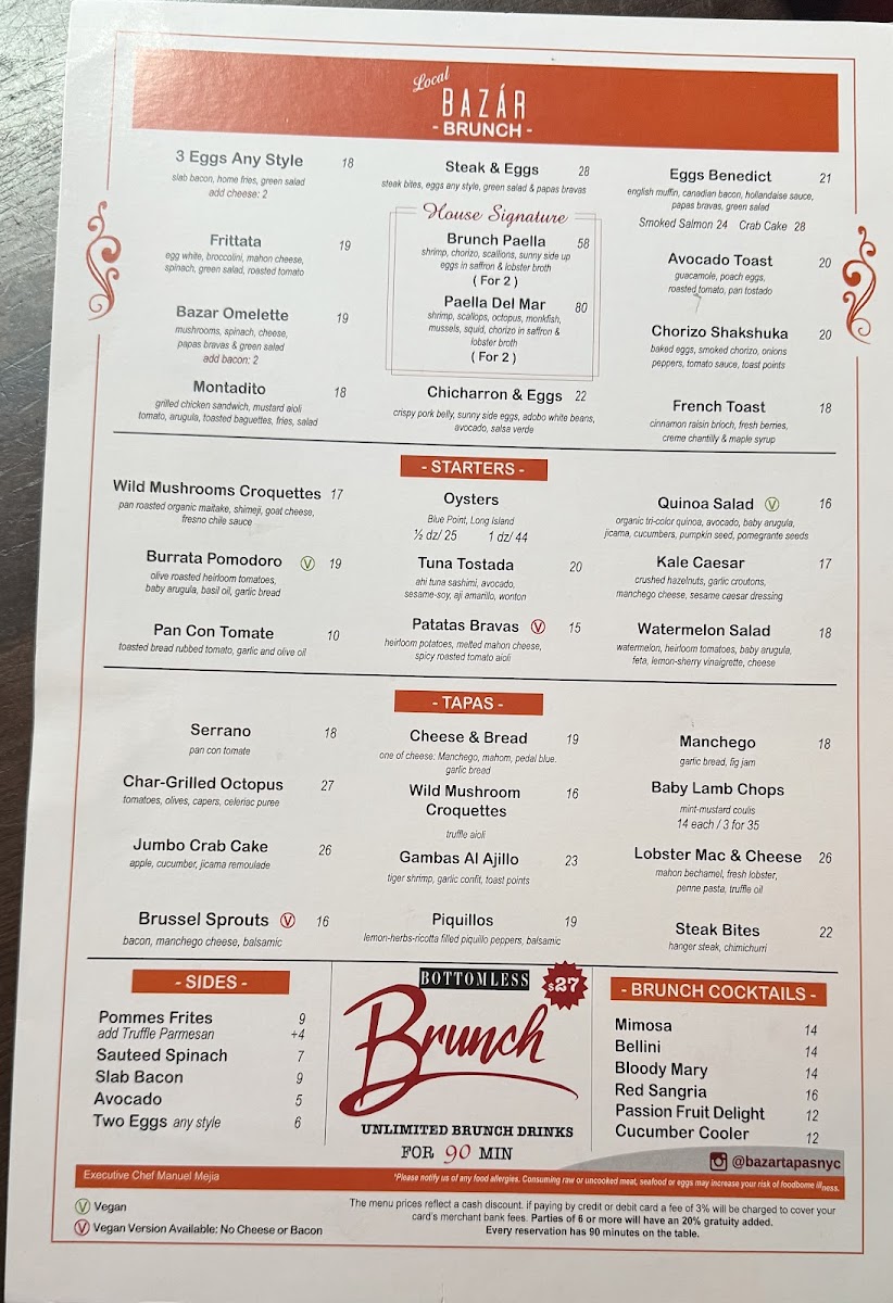Bazár Tapas Bar and Restaurant Menu - Image 3