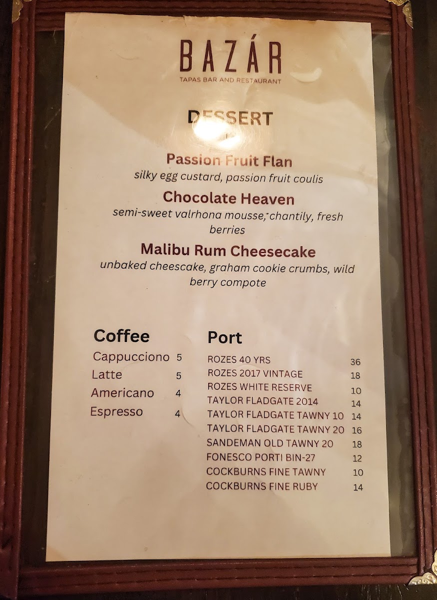 Bazár Tapas Bar and Restaurant Menu - Image 5